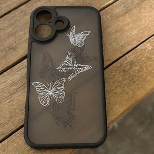 Butterfly Design iPhone 16 case.
